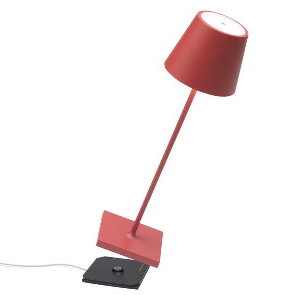 Lampada Poldina PRO Rosso chiaro h 38 cm – morandinregali