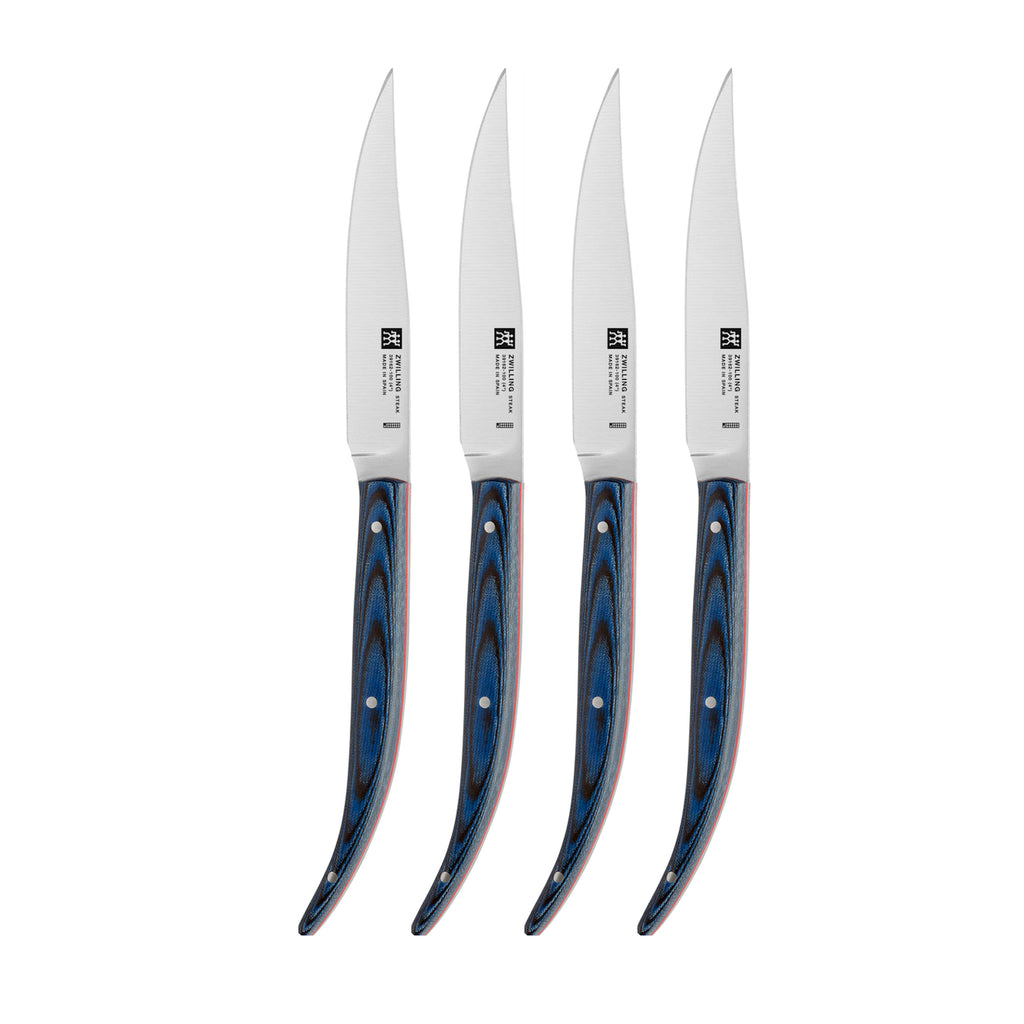 ZWILLING Set 4 coltelli da bistecca Steak Set Blue Micarta – morandinregali