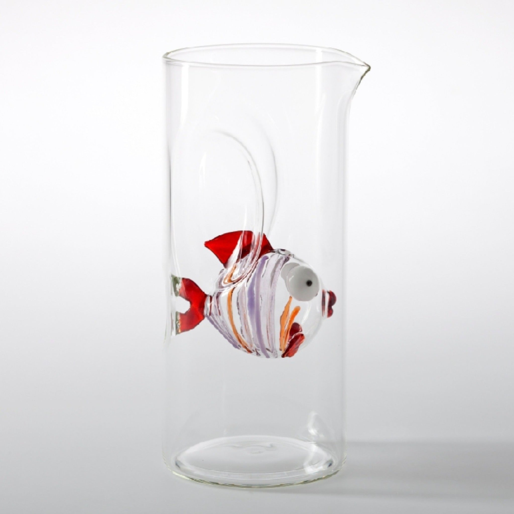 MASSIMO LUNARDON Caraffa Pesce colisared in vetro borosilicato